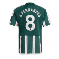 Camiseta Manchester United Bruno Fernandes #8 Segunda Equipación Replica 2023-24 mangas cortas
